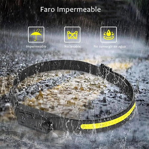 Linterna Frontal Con Sensor Movimiento